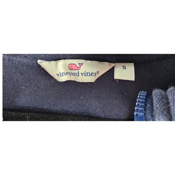 Vineyard Vines Sweater Mens Small Blue Pullover Quarter Zip Jumper Sweatshirt - Picture 8 of 9